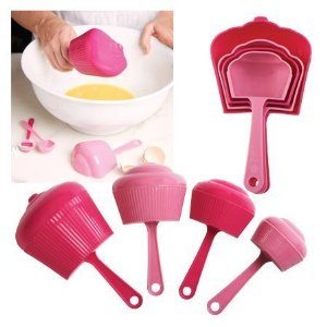 Cupcake Shaped Measuring Cup Set,Unusual Gift, Fun kitchen gadgets, kitchen gadgets gift idea, fun gifts, kitchen gadgets