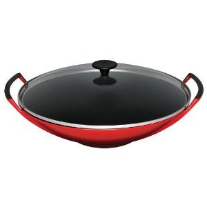 Le Creuset Enameled Cast-Iron Wok - kitchen wok