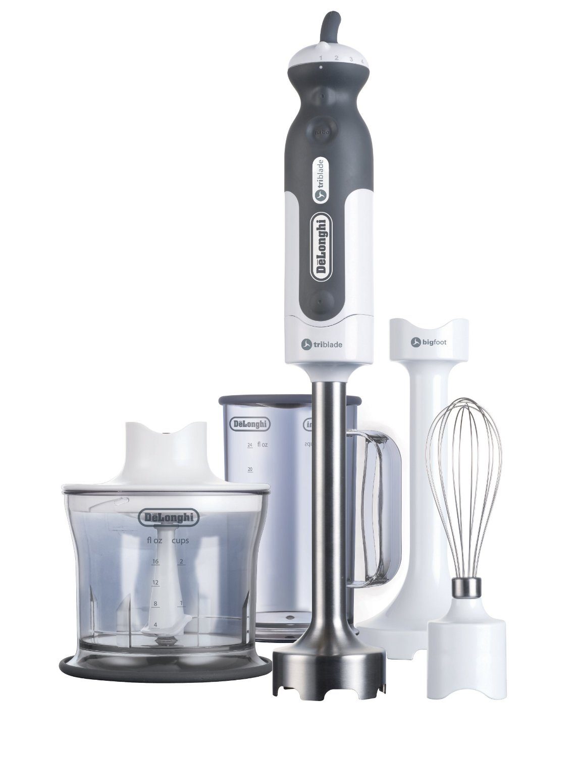 DeLonghi DHB723 380-Watt Tri-Blade Variable Speed Handblender