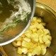 Peach Sorbet Recipe with rosemary and honey syrup thumbnail