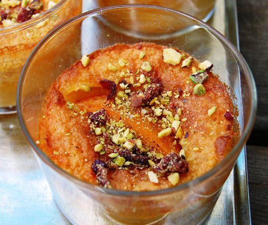 how to make a peach gratin