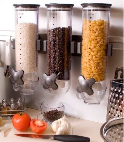 Wall Mount Dry-Food Dispenser rack