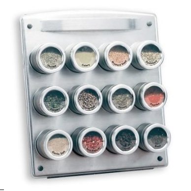 wall-mount Magnetic Spice Rack