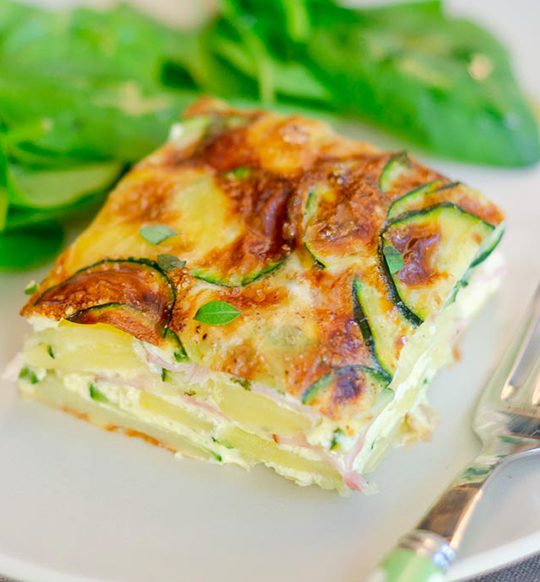 Zucchini Frittata Recipe — Zucchini Goat Cheese Frittata — Eatwell101