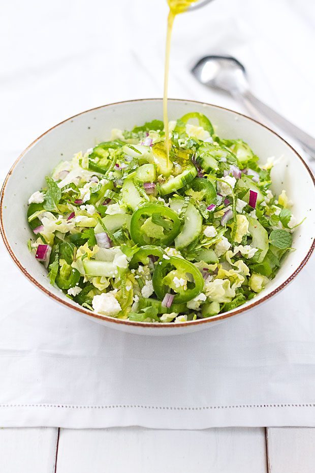 Spicy Feta Cucumber Salad