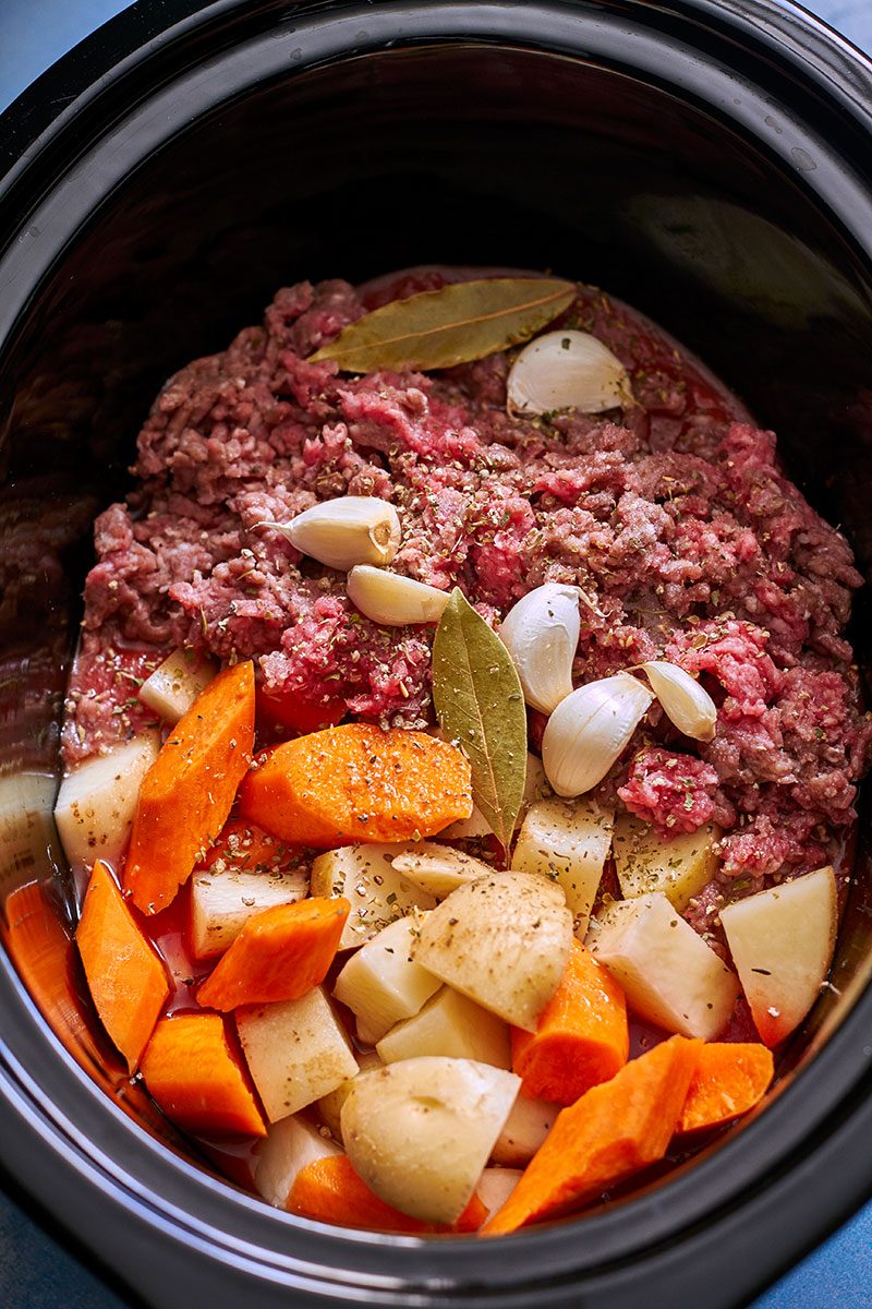 Crock Pot Ground Beef Stew, Potato and Carrot — Eatwell101