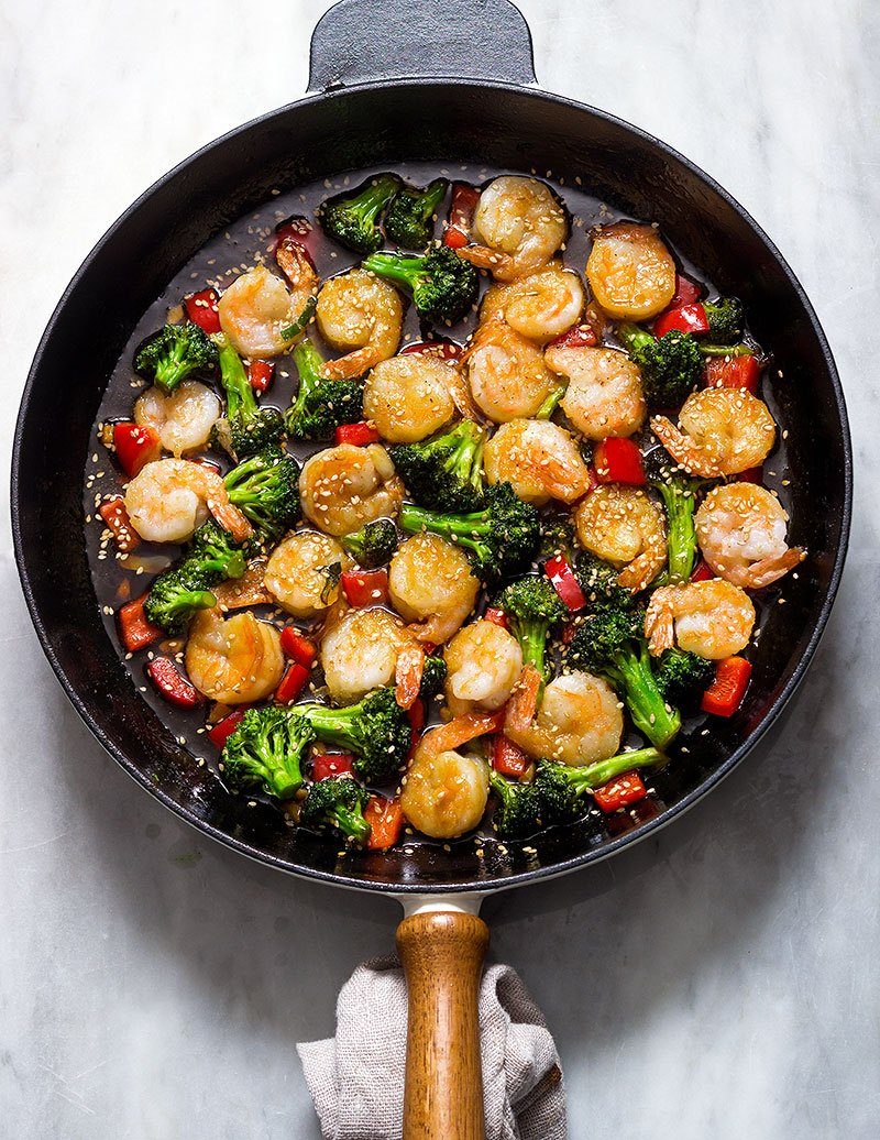 Teriyaki Shrimp and Broccoli Stir Fry Recipe — Eatwell101
