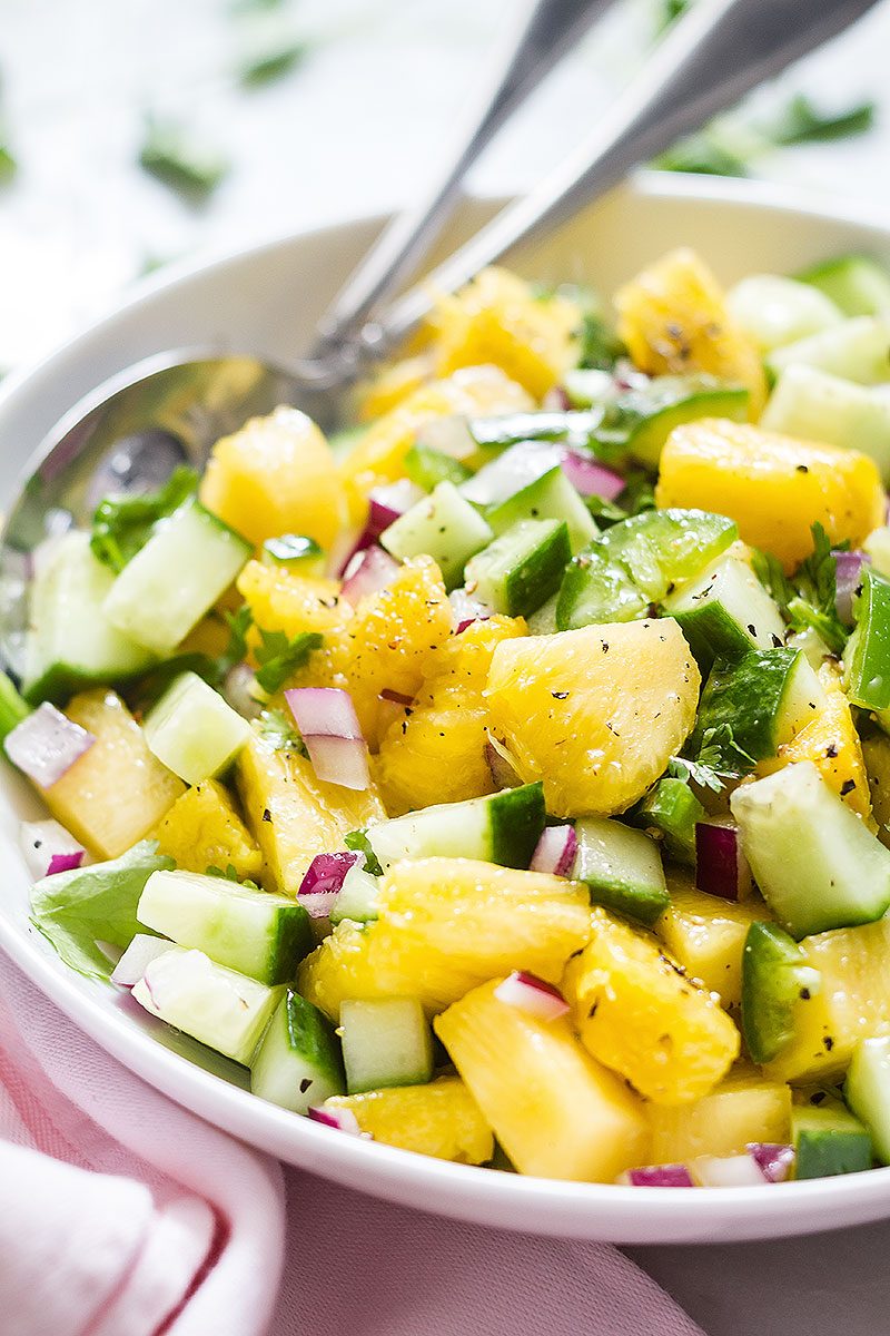 Pineapple Cucumber Jalapeño Salad Recipe — Eatwell101