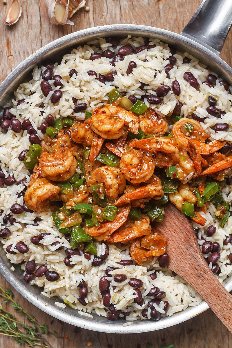 Jerk Shrimp Rice with Black Bean Recipe — Eatwell101