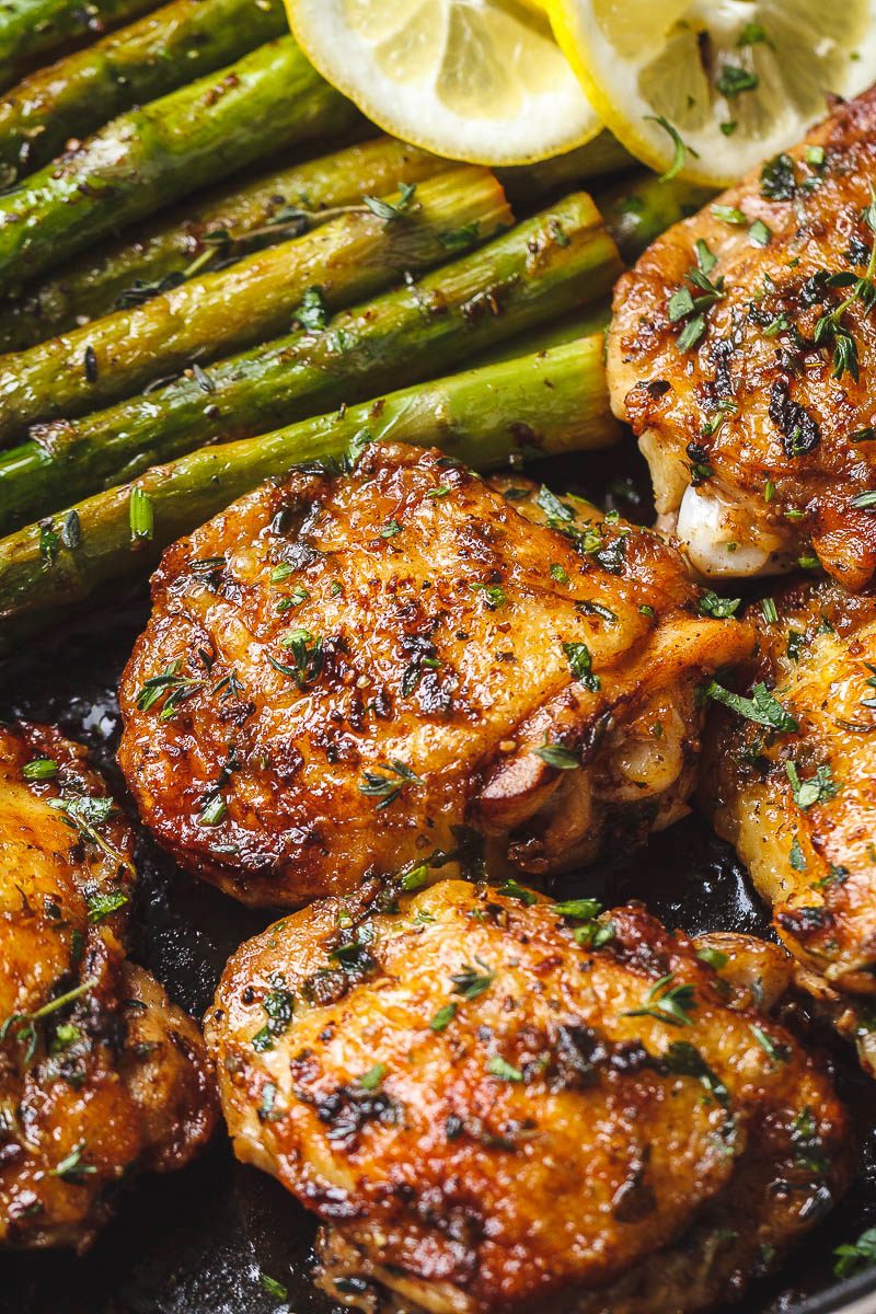 Chicken Thighs Mushrooms Asparagus Recipe at John Jiles blog