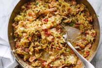 fried cabbage recipe with bacon
