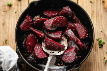 Sautéed Beets recipe with Garlic Butter Sauce