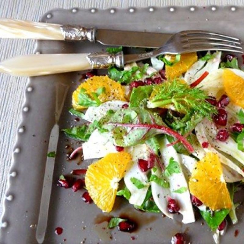 Vitamin Salad with Orange and Pomegranate Orange and Pomegranate
