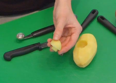 Potato Carving Technique - Vegetable Carving Decoration - Carved Potato Mushroom