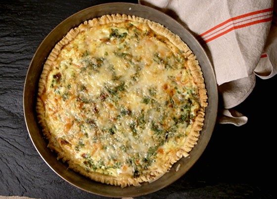 Learn to Cook Healthy Salmon Quiche Recipe - Learn to make Healthy Salmon Quiche Recipe image