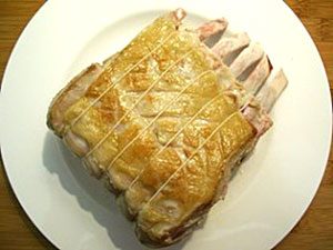 culinary course: how to roast a lamb's rack step by step image