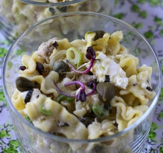 easy and quick pasta salad - fast simple pasta salad image