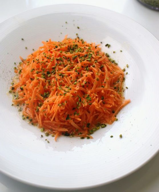 easy meals to cook fast - Carrot Salad Recipe with Orange Juice and Pistachios