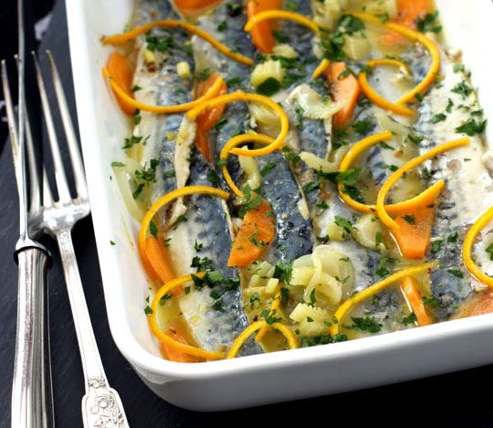 Learn to Cook Healthy Mackerel — Learn to Cook Healthy and easy Fish - Marinated Macquerel in White Wine image