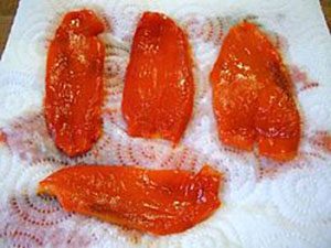 roasted peppers step by step image