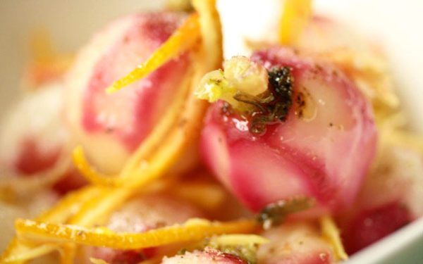 Cooked Radishes Salad  - steamed radish recipe - cooked radishes recipe