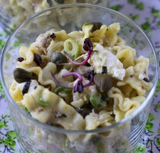 Pasta Salad with Pesto and Radish image