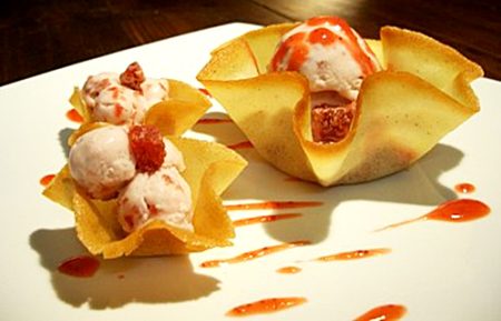 tulip cookies recipe to accompany ice cream desserts