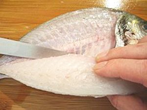 how to fillet a bream with a fillet knife