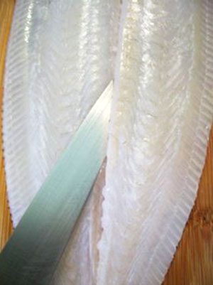 how to raise fillets on a flat fish with a filleting knife