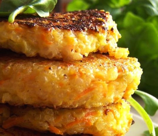 Quinoa and Leek Patties Recipe a easy picnic food ideas for kids image