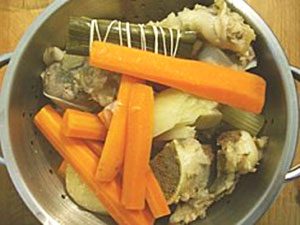 learn how to prepare a veal stock image