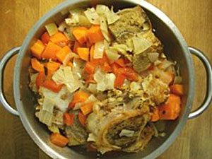 making brown veal stock at home image