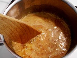 homemade caramel with salted butter image