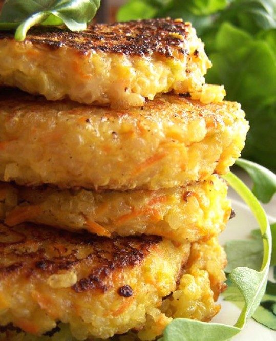 Quinoa and Leek Patties Recipe image