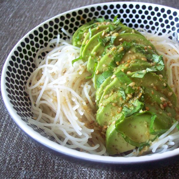 Avocado Rice Vermicelli Salad