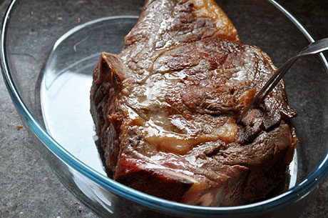 how to slow cook prime rib in oven image