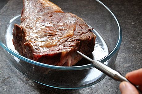 slow cooking prime ribs in oven image