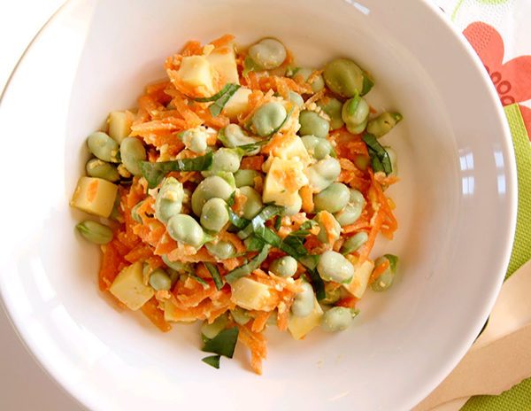 Fava Beans Carrots Salad Recipe