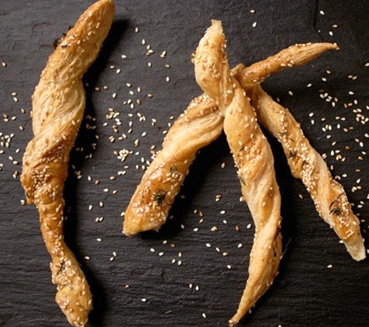 Healthy Puff Pastry Straws Snacking recipe image