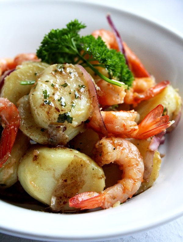 Potato & Shrimps Salad