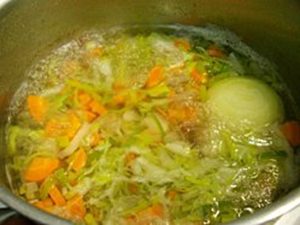 homemade vegetable stock recipe image