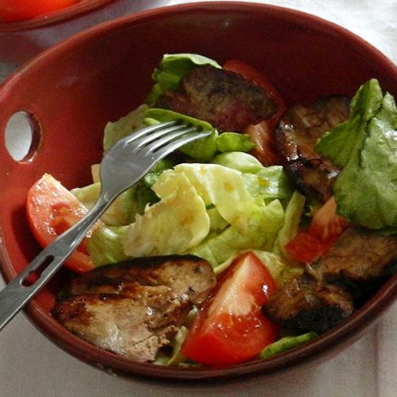 Stir Fried Rabbit Livers Salad — Eatwell101