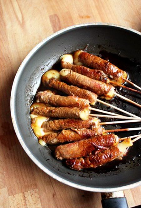 Beef recipes easy - Beef Yakitori with Swiss Cheese image