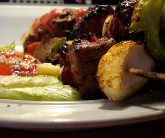 cooking meat recipe - BBQ Rabbit Skewers image