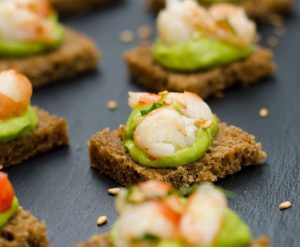 Guacamole Shrimps Toasts
