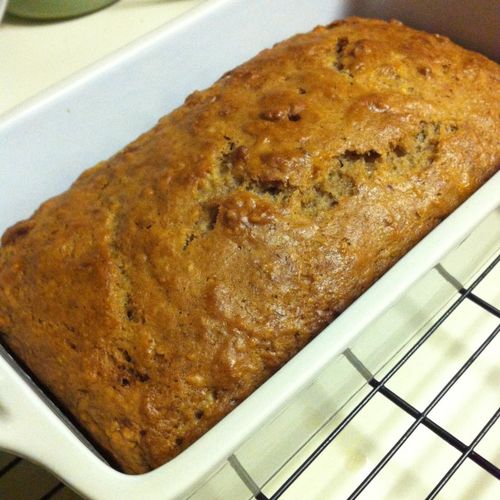 easy vegan banana bread recipe image