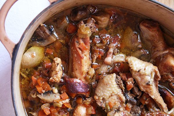 Beer Braised Chicken With Carrots