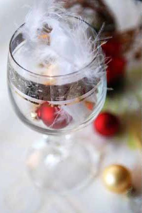 Modern Christmas table Decoration photo