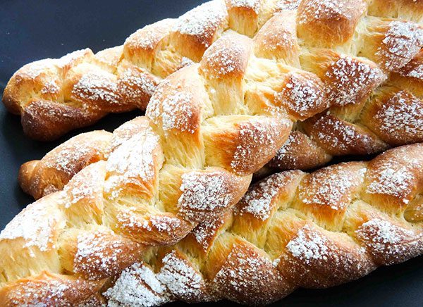 Braided Breads Flavored With Orange Blossom Water