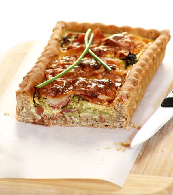 Ham Cheese Quiche with Broccoli